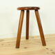 Tabouret de ferme tripode en bois