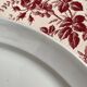 White oval ironstone dish from Creil and Montereau, late 19th century