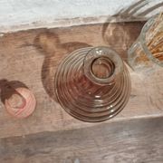 Vintage smoked glass carafe