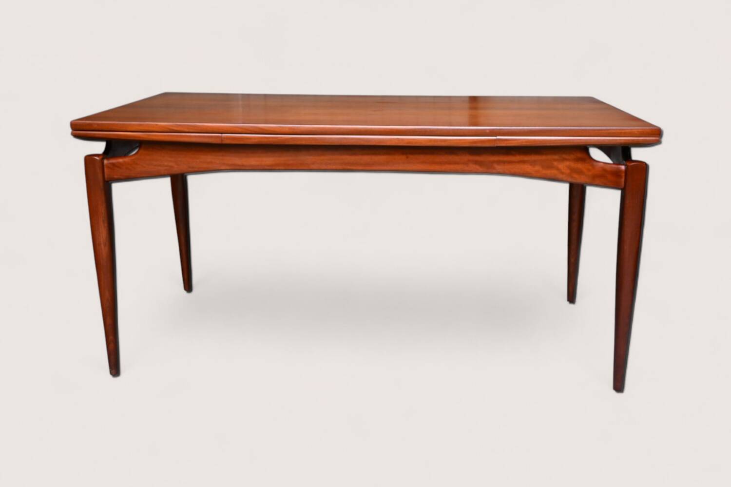 Rare XXL Extendable Dining Table Louis van Teeffelen in Teak