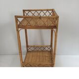 Vintage rattan shelf