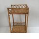 Vintage rattan shelf