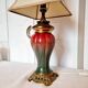 Antique 19th Century Chinese "Oxblood" Lamp Mounted on Bronze - Style