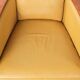 Set of two beautiful yellow cowhide Art Deco design armchairs
