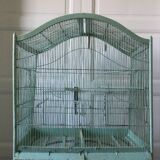 Old wooden and metal birdcage