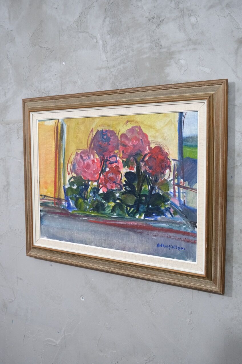 Arthur Yngve Nilsson, Swedish Modern Painting, 1960s, Oil on Canvas