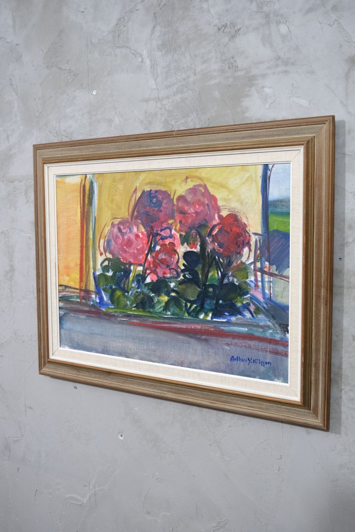 Arthur Yngve Nilsson, Swedish Modern Painting, 1960s, Oil on Canvas