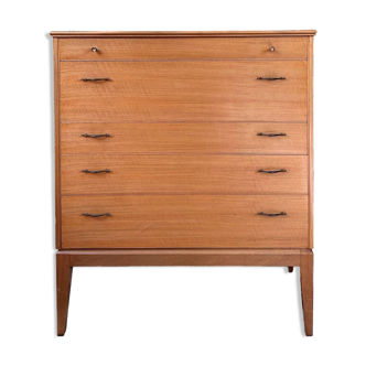 Very Rare Mid Century Retro Vintage Teak Tallboy/Chest of Drawers by Alfred Cox