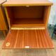 Pair of modernist bedside tables 1960 in teak by MDK Belgium