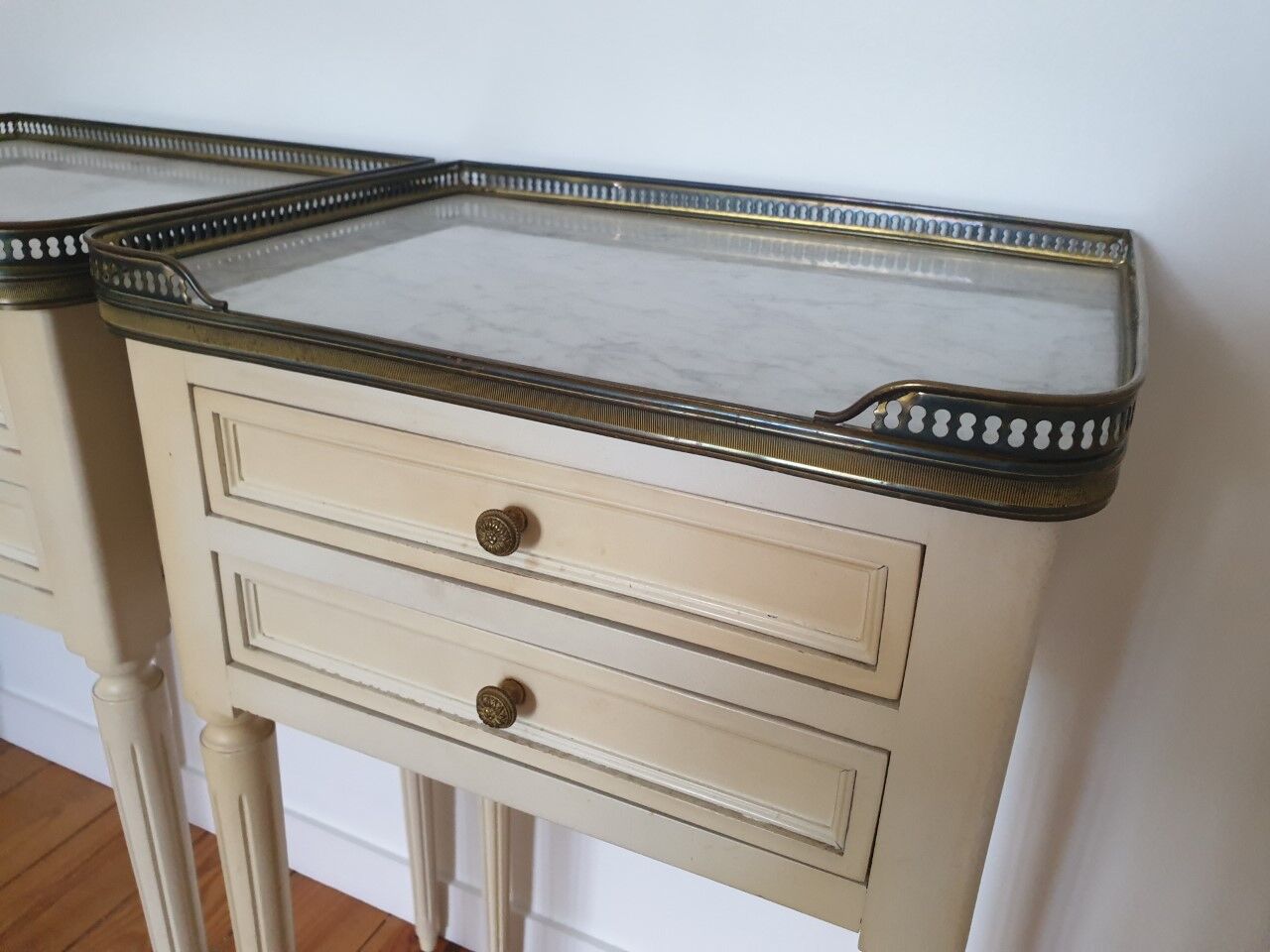 Pair of ancient bedside tables