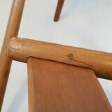 Suite de 3 chaises de Adolf Schneck 1940 vintage