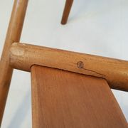 Suite de 3 chaises de Adolf Schneck 1940 vintage