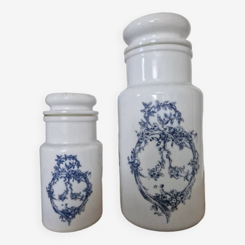 Opaline apothecary jars