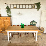 Old workshop table solid oak tray