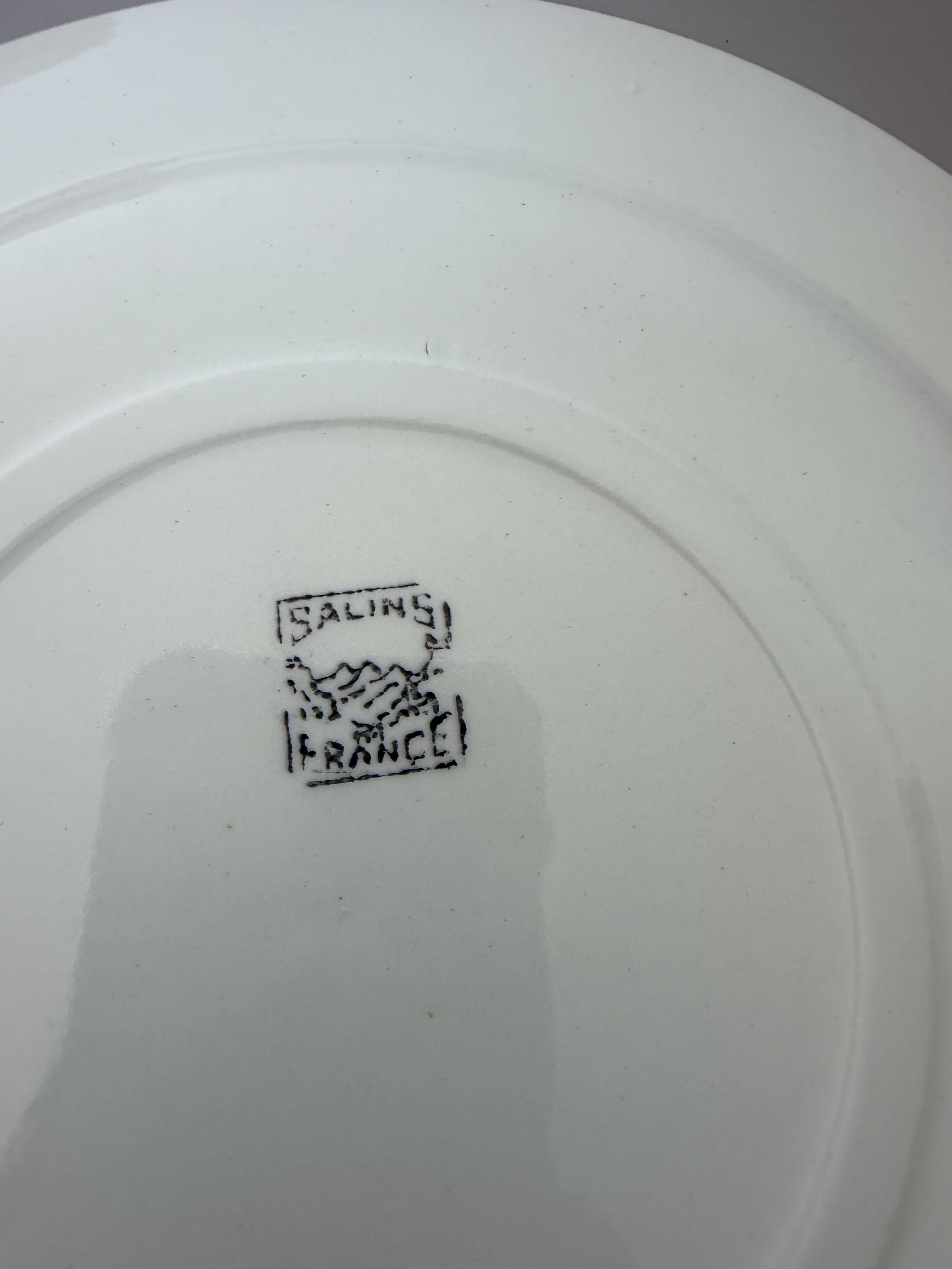 4 vintage flat plates from the Salins factory 210638
