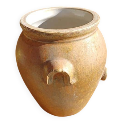 Ancien pot vinaigrier gres