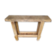 Brutalist console solid wood