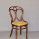 Set of 4 chairs Thonet N°19 canned to nine still unbleached, Engelstuhl 1880.