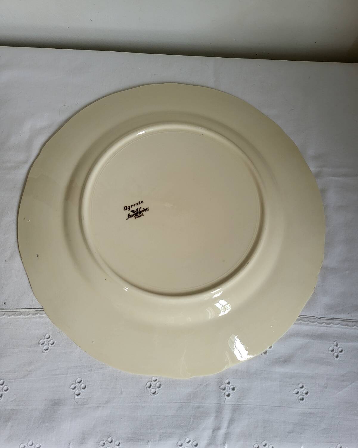 Grand Plat Rond Sarreguemines Agreste