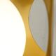 Delmas pendant lamp France 60s openwork yellow sheet & opaline
