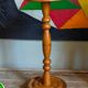 Plant harness in solid wood turned vintage