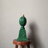 Carved wooden lamp base to be electrified, bohemian country decoration