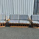 Vintage rattan lounge – sofa and two armchairs – 1960s/70s