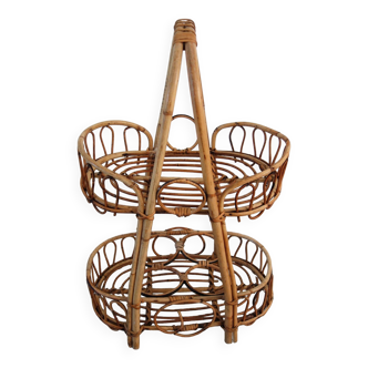 Rattan desserte from the 60s