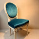 Louis XVI medallion chair, solid beech, unique traditional piece.