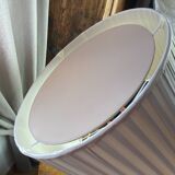 Brass lamp with pleated shade