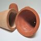 Four bells for seedlings in vintage terracotta