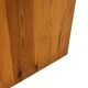 Vintage pinewood stool side table with compartment 70s design