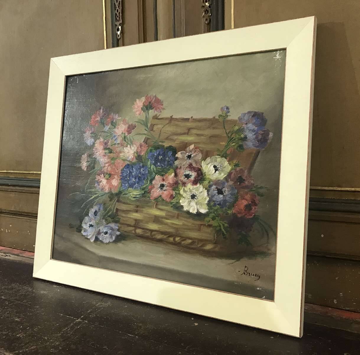 Still life signed Brucy - 65 x 54 cm