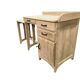 Vintage industrial wooden side table/desk