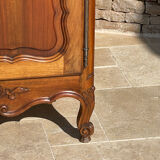 Louis XV Style Walnut Display Cabinet