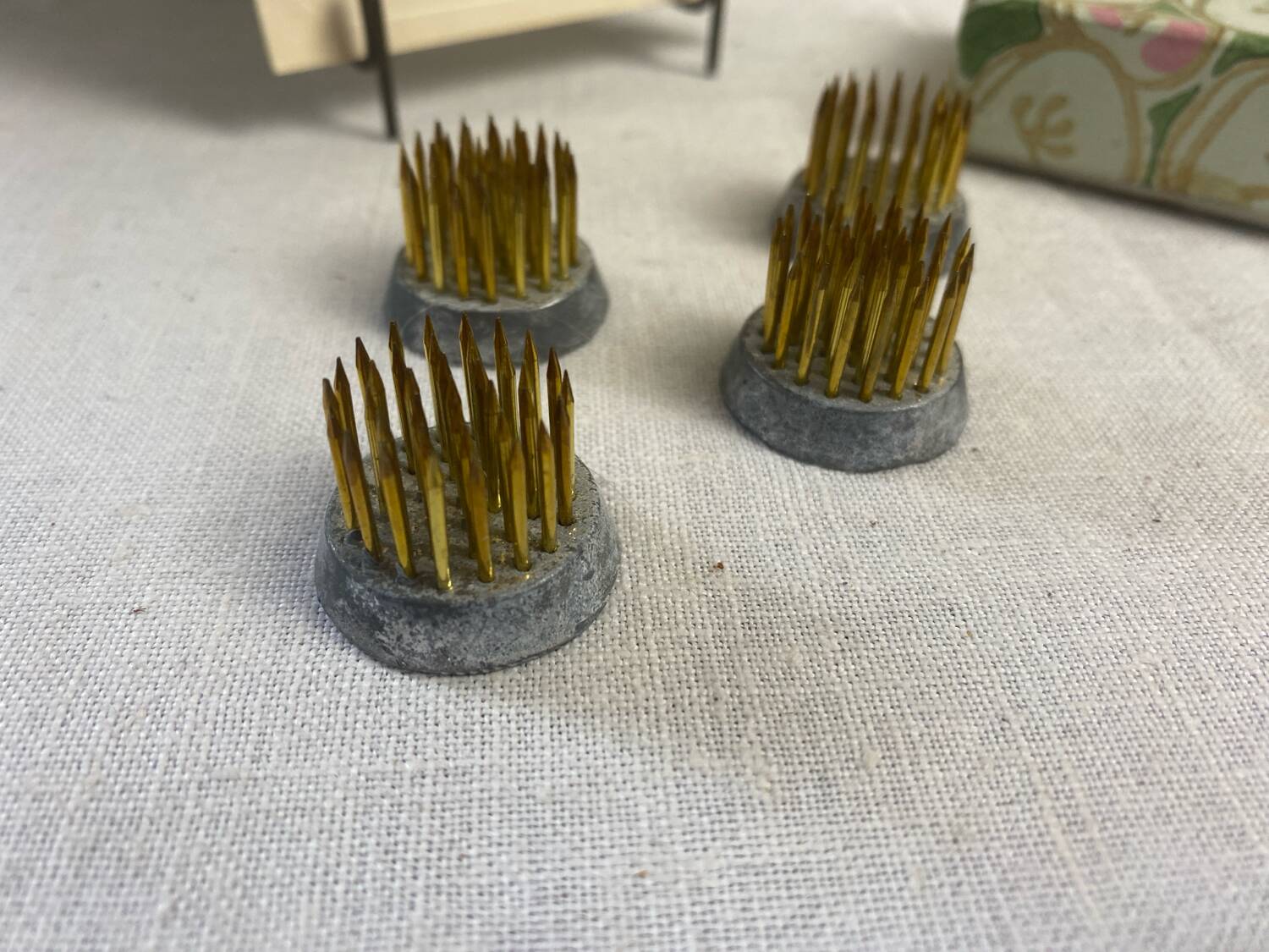 Set of 4 small florist/Ikebana flower picks