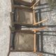 Chaise vintage skaï noir