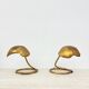 Pair of Mid-century table lamp leaf , 1970s