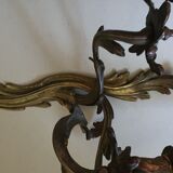 Pair of Louis XV bronze wall lamps