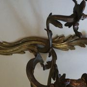 Pair of Louis XV bronze wall lamps