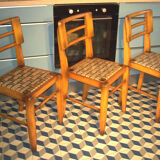 Set of 3 chairs Pierre Cruege