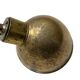 Pair of exterior or interior wall lights in gilded metal, 60s/80s