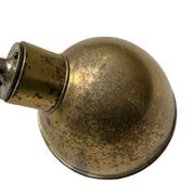 Pair of exterior or interior wall lights in gilded metal, 60s/80s