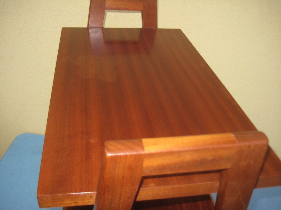 Old teak magazine holder