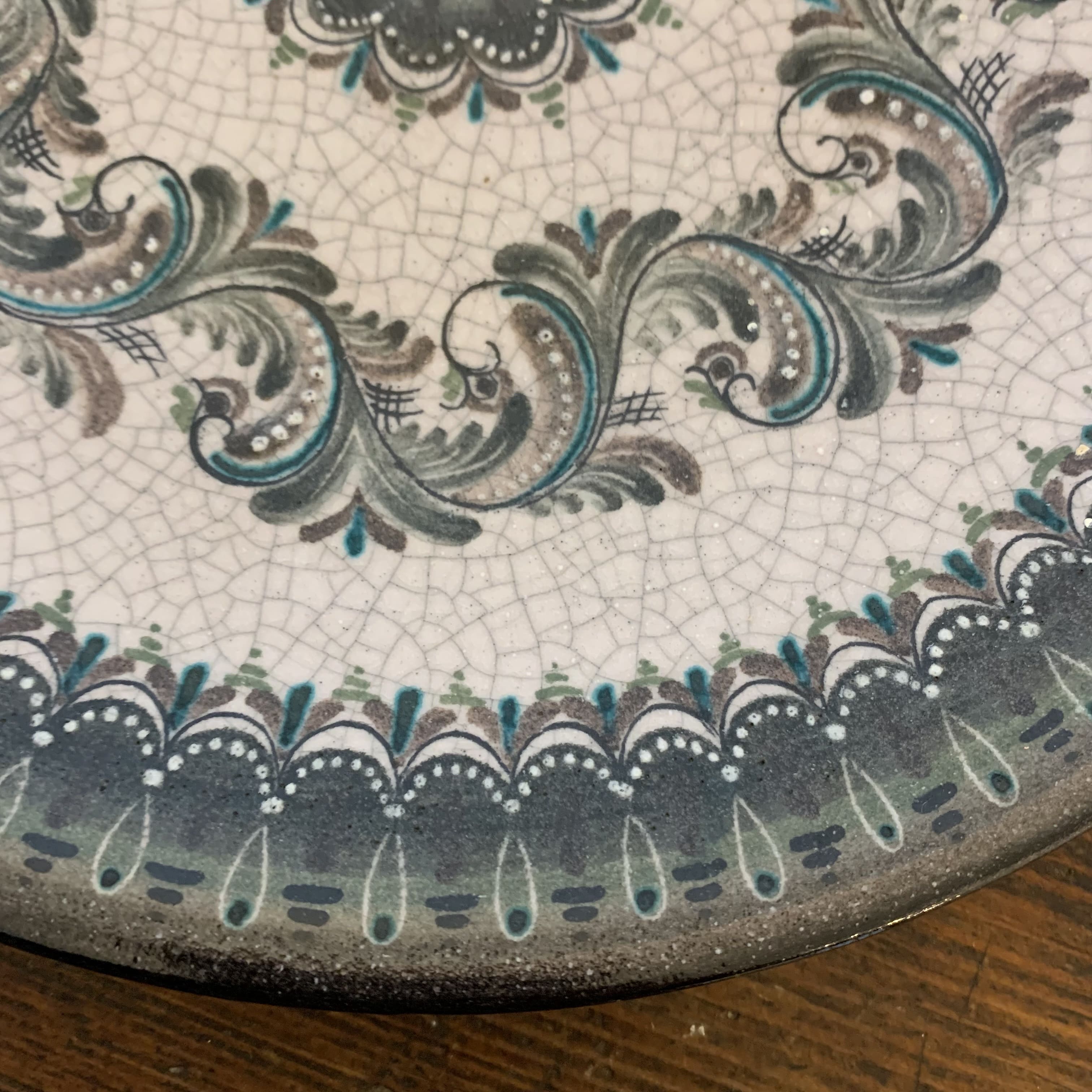 Ensemble vase et assiette