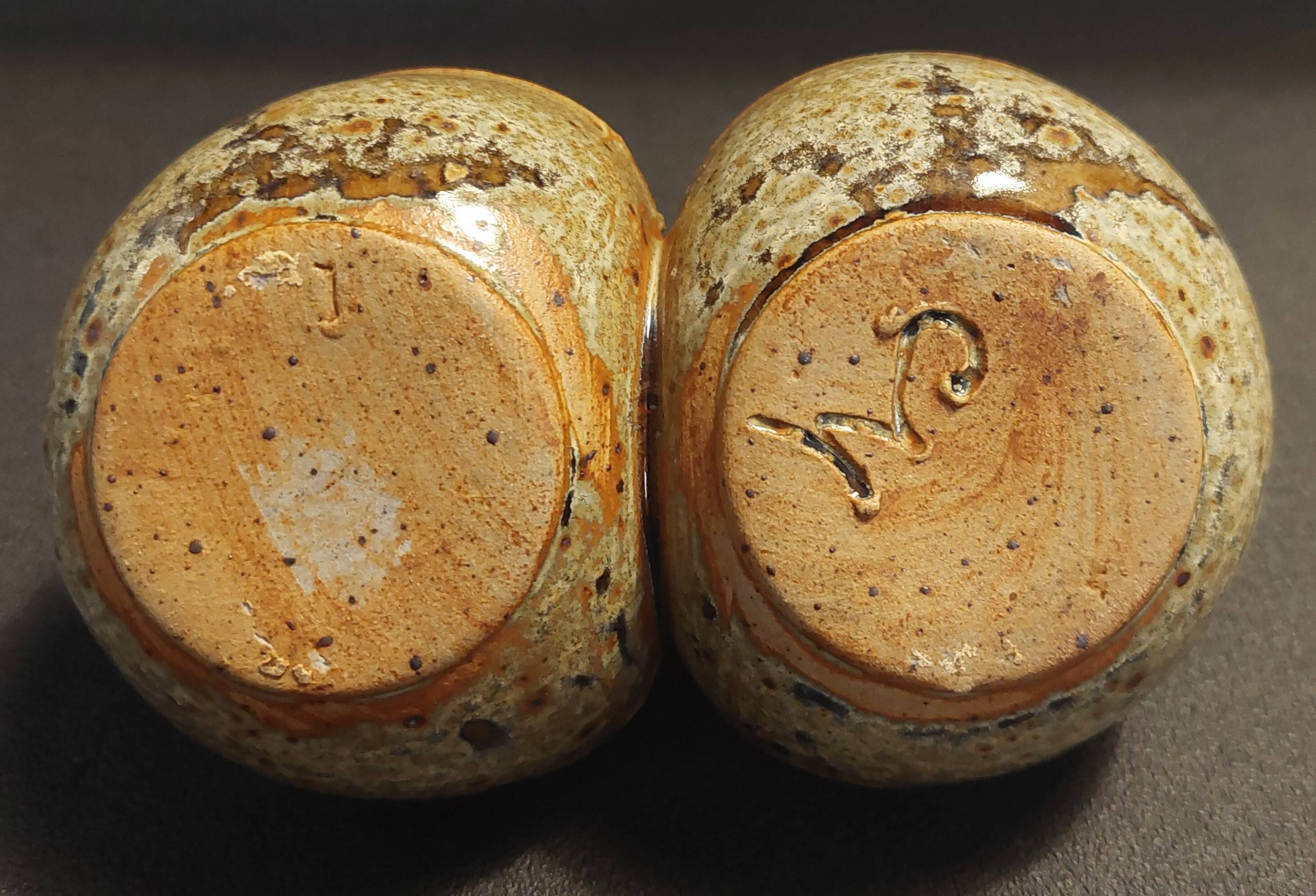 Saleron vintage in pyrite stone, signature to be identified, 20th century.