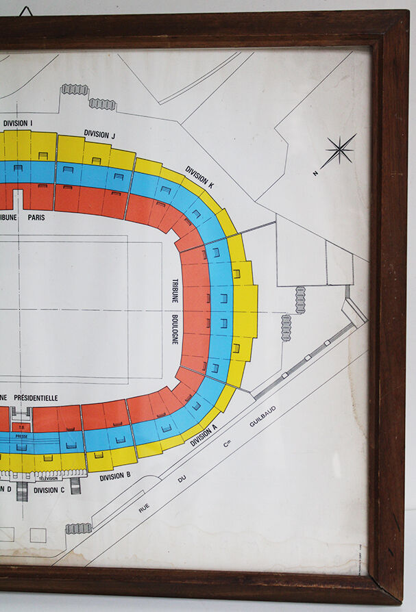 Map of the Parc des Princes