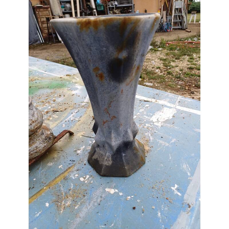 Set of 6 cast iron vases from 1900 from Charleville-Mézières