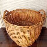 Large vintage wicker basket