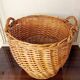 Large vintage wicker basket